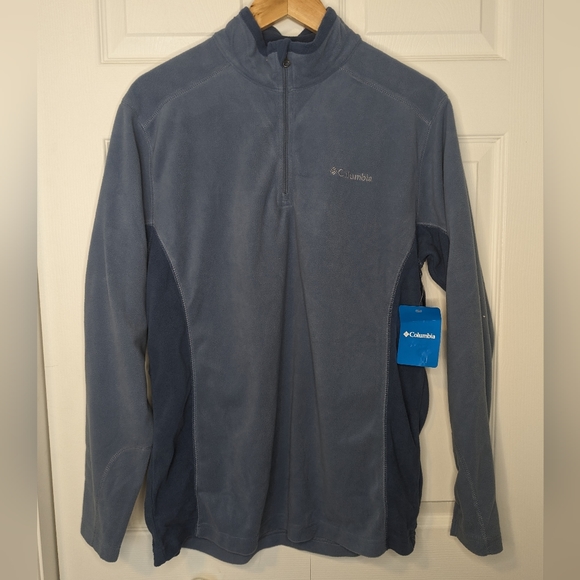 NWT Columbia Pine Ridge Half Zip - Blue - Size M - Picture 1 of 4